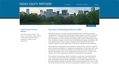 Desktop Screenshot of familyequitypartners.com